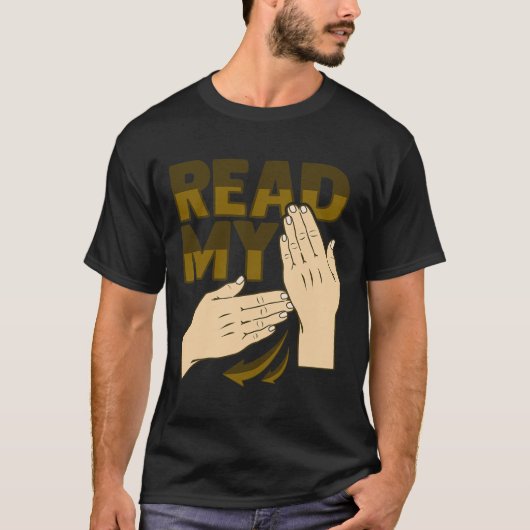 Asl Hand Gesture Deaf Hearing Loss Awareness 12  T-shirt (Voorkant)