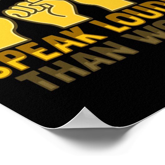 Asl Hand Gesture Deaf Hearing Loss Awareness 5 Poster (Hoek)