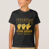 Asl Hand Gesture Deaf Hearing Loss Awareness 5 T-shirt (Voorkant)