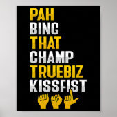 Asl Hand Gesture Deaf Hearing Loss Awareness 8  Poster (Voorkant)