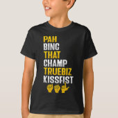 Asl Hand Gesture Deaf Hearing Loss Awareness 8  T-shirt (Voorkant)