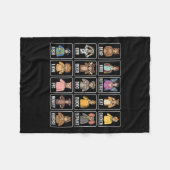 ASL Handgebaar Dieren Doof Gehoorverlies Awarene Fleece Deken (Voorkant (Horizontaal))