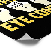 ASL Handgebaar Doof Gehoorverlies Bewustzijn 10 Poster (Hoek)