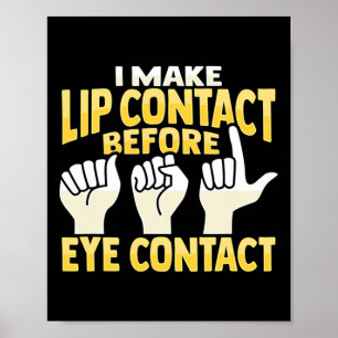 ASL Handgebaar Doof Gehoorverlies Bewustzijn 10 Poster