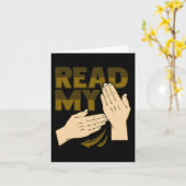 ASL Handgebaar Doof Gehoorverlies Bewustzijn 12 Kaart (Gele Bloem)