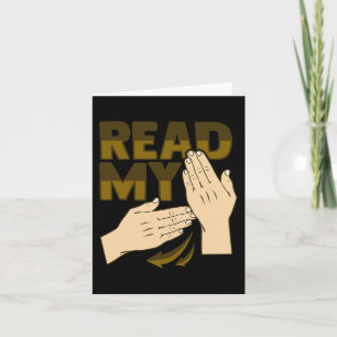 ASL Handgebaar Doof Gehoorverlies Bewustzijn 12 Kaart