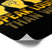 ASL Handgebaar Doof Gehoorverlies Bewustzijn 5 Poster (Hoek)