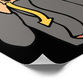 ASL Handgebaar Doof Gehoorverlies Bewustzijn Jonge Poster (Hoek)