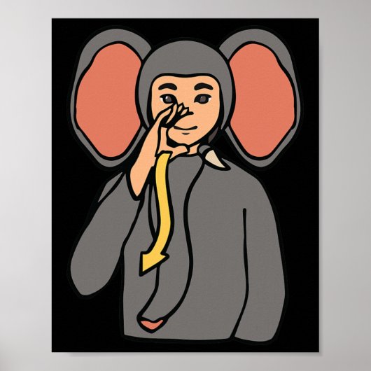 ASL Handgebaar Doof Gehoorverlies Bewustzijn Jonge Poster (Voorkant)