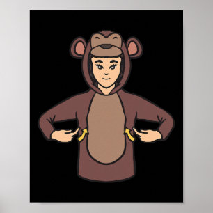 ASL Handgebaar Doof Gehoorverlies Bewustzijn Jonge Poster