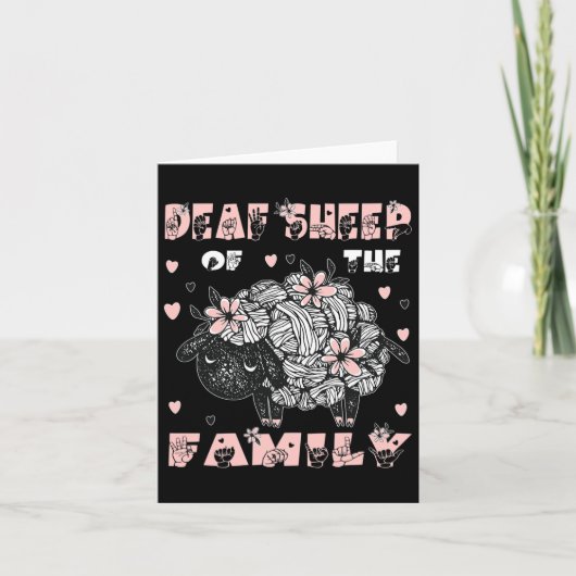 Asl-handgebaar Handgebarentaal Slechthorendheid A Kaart (Voorkant)