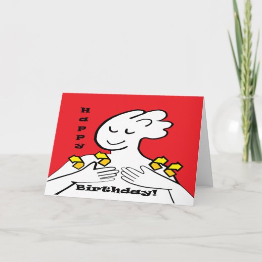 ASL Happy Birthday Kaart (Voorkant)