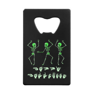 ASL Happy Halloween I - Schattige Spooky Season Creditkaart Flessenopener