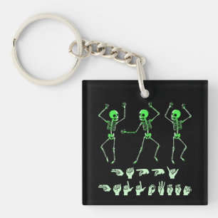 ASL Happy Halloween I - Schattige Spooky Season Sleutelhanger