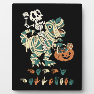 ASL Happy Halloween II - Schattige Spooky Seizoen Fotoplaat