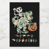 ASL Happy Halloween II - Schattige Spooky Seizoen Voedselcontainer Etiket (Enkel label)