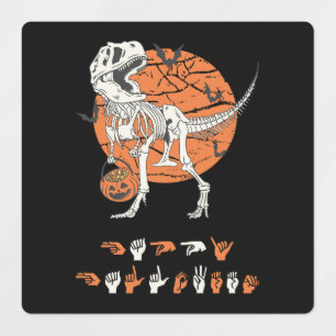 ASL Happy Halloween III - Schattige Spooky Seizoen Labels