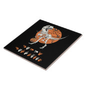 ASL Happy Halloween III - Schattige Spooky Seizoen Tegeltje (Zijkant)