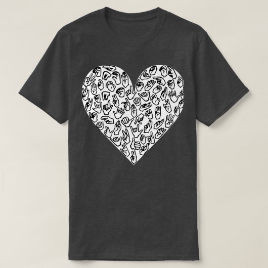 ASL Heart Hands T-shirt (Design voorkant)
