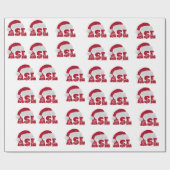 ASL HO HO HO PET CADEAUPAPIER (Vlak)