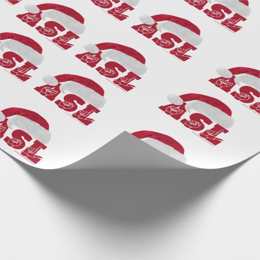 ASL HO HO HO PET CADEAUPAPIER (Hoek)