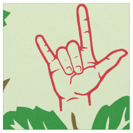 ASL I hou van je bloederige gepatterde stof