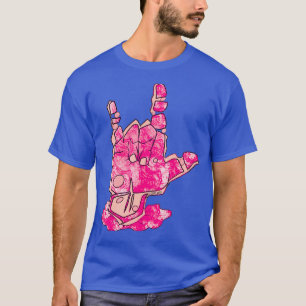 ASL I hou van je handroze T-shirt