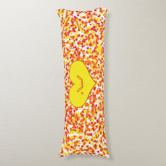 ASL-I houdt van je met hart van Shirley Taylor Lichaamskussen (Voorkant Verticaal)