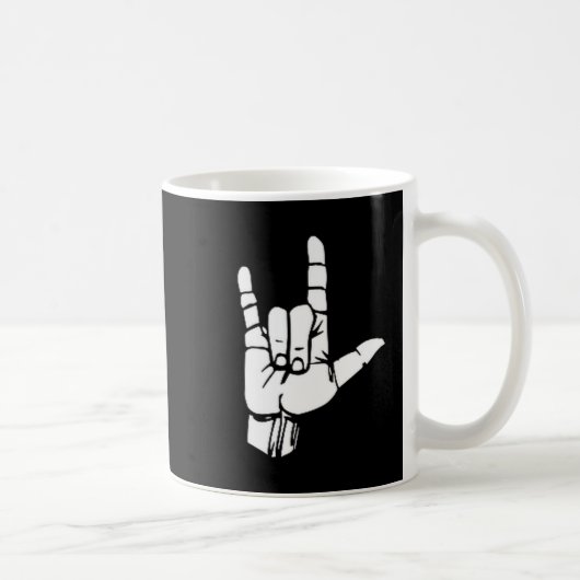 Asl I Love You Gift American Sign Language Tee Pre Koffiemok (Rechts)