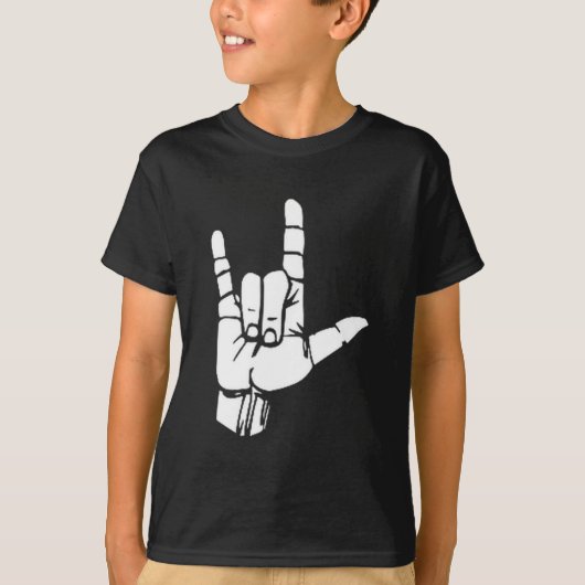 Asl I Love You Gift American Sign Language Tee Pre T-shirt (Voorkant)