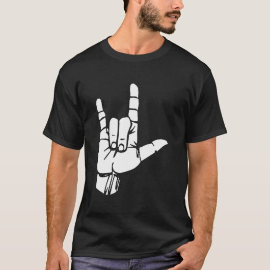 Asl I Love You Gift American Sign Language Tee Pre T-shirt (Voorkant)