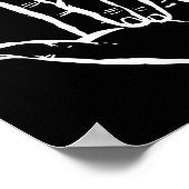 Asl I Love You Hand Heart Amerikaanse Gebarentaal  Poster (Hoek)