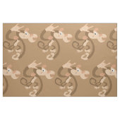 ASL I Love You Monkey Patterned Fabric Stof (Fat Quarter)