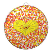 ASL-I Love You with Heart by Shirley Taylor Dartbord (Voorkant)