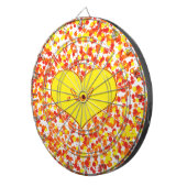 ASL-I Love You with Heart by Shirley Taylor Dartbord (Voorkant Rechts)