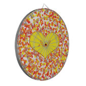 ASL-I Love You with Heart by Shirley Taylor Dartbord (Voorkant Links)