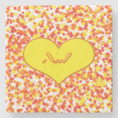 ASL-I Love You with Heart by Shirley Taylor Stenen Onderzetter (Voorkant)