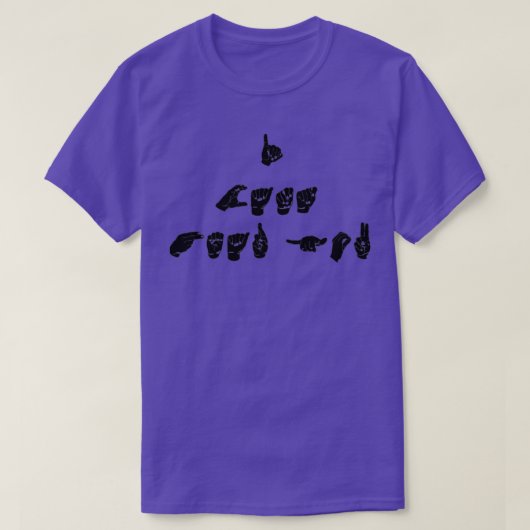 ASL IK HOOR JE. T-SHIRT (Design voorkant)