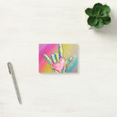 ASL IK HOOR VAN JE Hart Post-it® Notes (Kantoor)