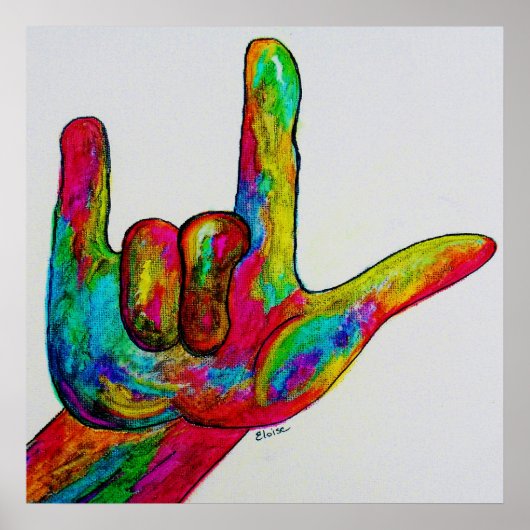 ASL IK HOOR VAN JE POSTER (Voorkant)