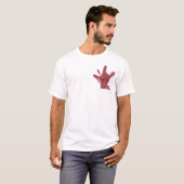 ASL ILY Design - Love Wounded But Still Strong T-shirt (Voorkant volledig)