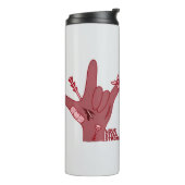 ASL ILY Design - Love Wounded But Still Strong Thermosbeker (Gedraaid links)