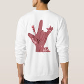 ASL ILY Design - Love Wounded But Still Strong Trui (Achterkant)
