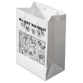 ASL ILY Obsessie - Gefeliciteerd verjaardag! Medium Cadeauzakje (Voorkant Gekanteld)
