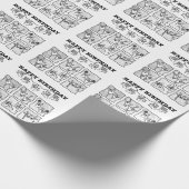 ASL ILY Obsession - Happy Birthday!  Cadeaupapier (Hoek)