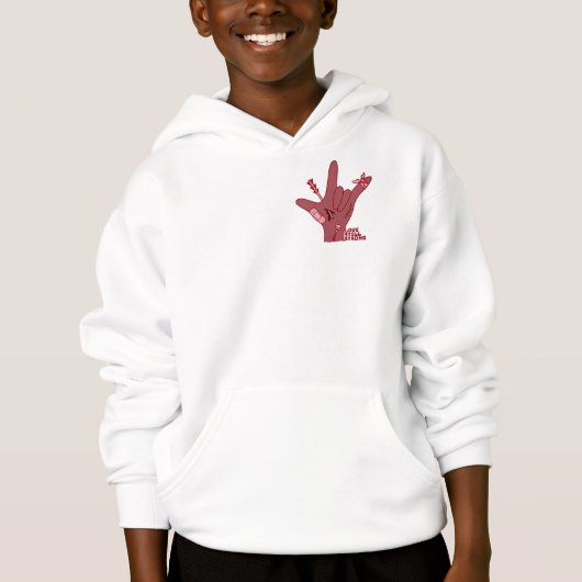 ASL ILY-ontwerp - Liefde gewond maar nog steeds st (Voorkant)