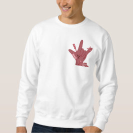 ASL ILY-ontwerp - Liefde gewond maar nog steeds st Trui