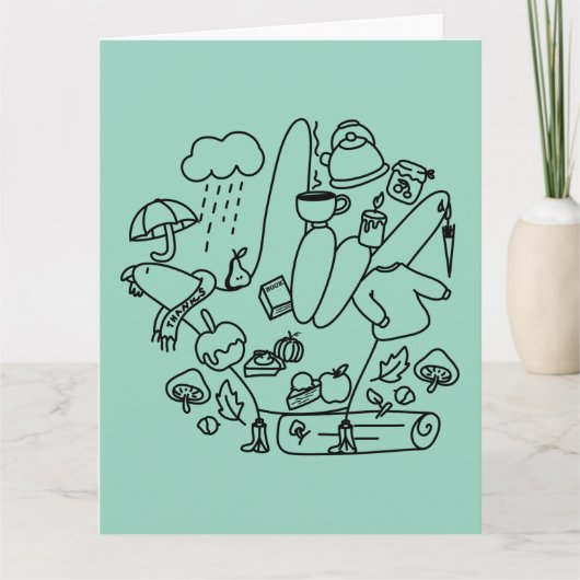 ASL ILY Thanks – Autumn Vibes  Kaart (Voorkant)