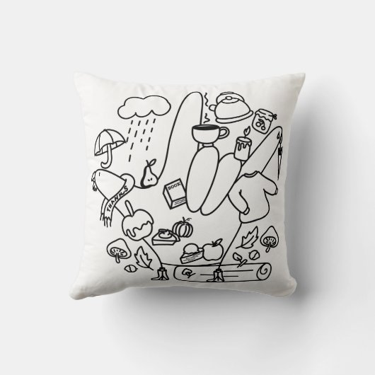 ASL ILY Thanks – Autumn Vibes  Kussen (Achterkant)