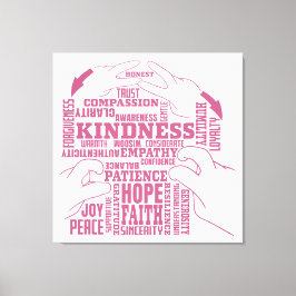 ASL - Innerlijke Schoonheid - Dove Cultuur "Vee Ve Canvas Afdruk